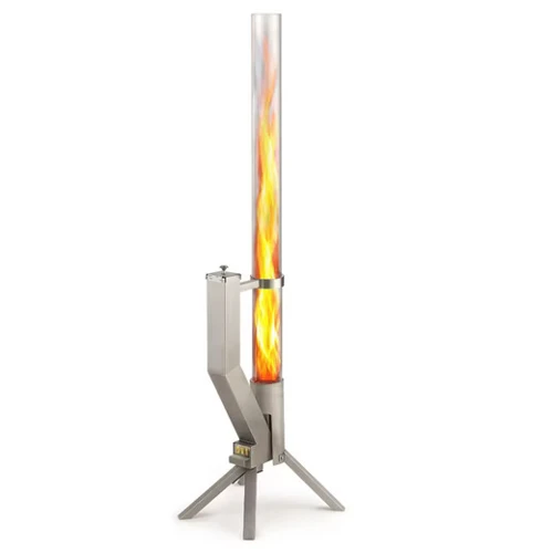 GARDENFLARE Gartenkamin Feuersäule und Pelletfackel