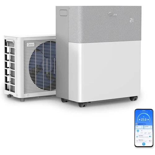 Midea PortaSplit Klimaanlage 12000 BTU 3,5 kW – Mobile Split-Klimaanlage mit Heizung & WiFi – A++ – 42 m²